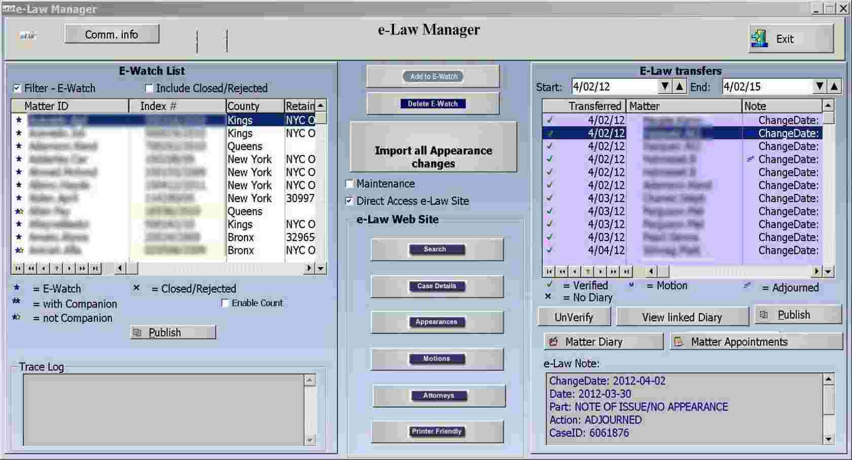 eLaw synchronization 3